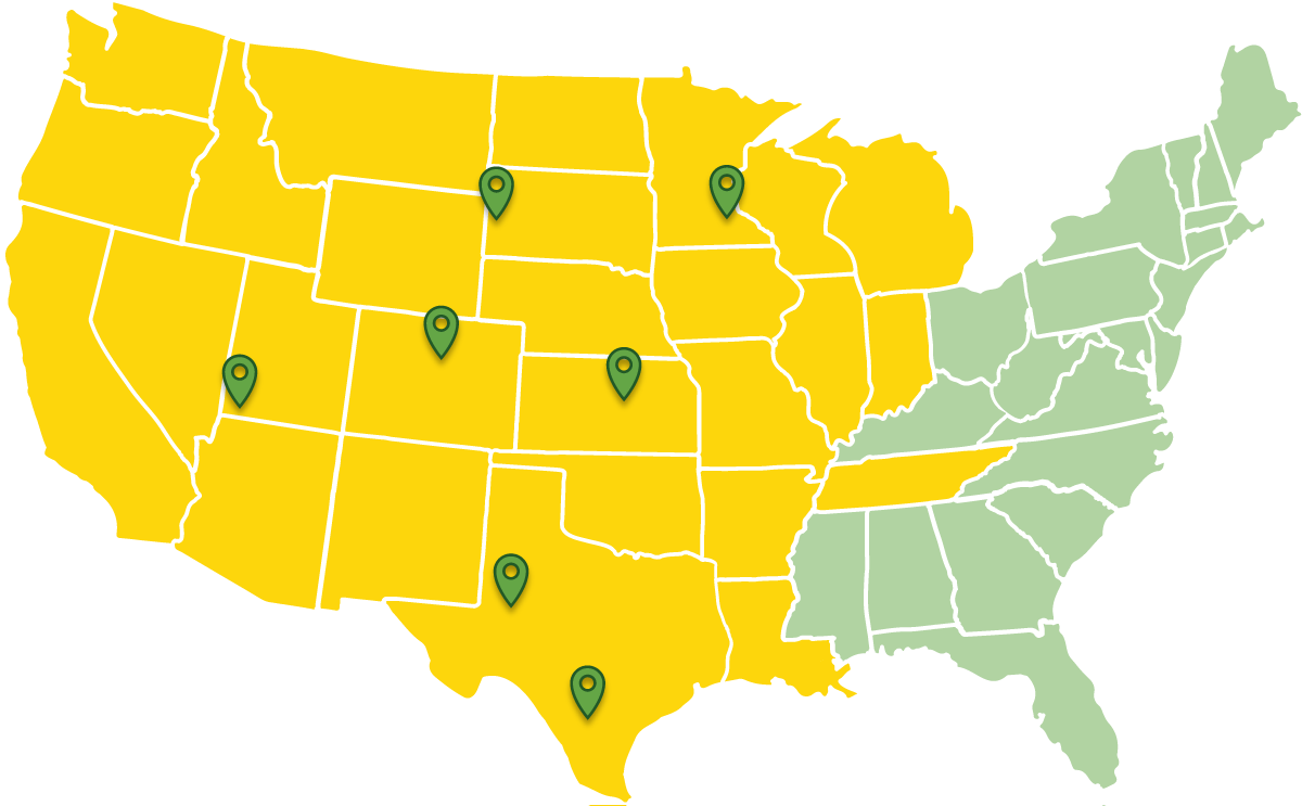 SurfaceCycle Company locations: Arvada CO, St. George UT, Salina KS, Lakeville MN, Spearfish SD, San Antonio and Midland TX