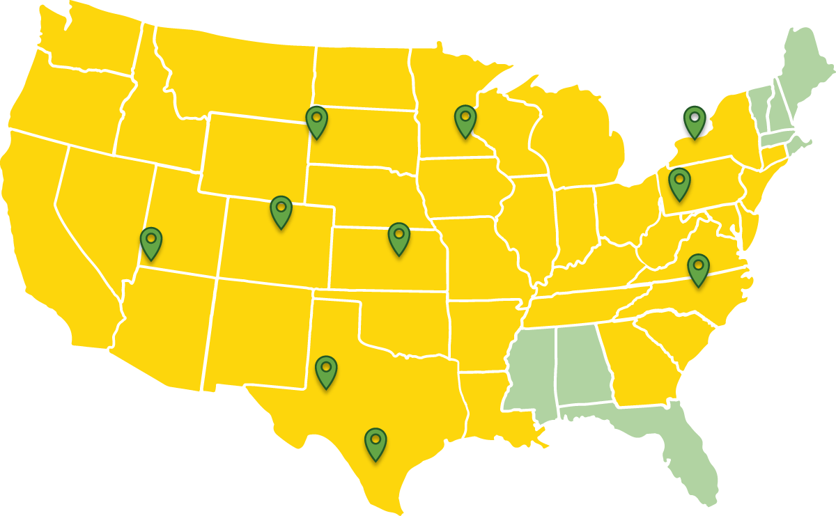 SurfaceCycle Company locations: Arvada CO, St. George UT, Salina KS, Lakeville MN, Spearfish SD, San Antonio TX, Midland TX, Haw River NC, New Scranton PA, Fairport NY